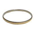 Monet Brushed Gold Tone Narrow Bangle Bracelet