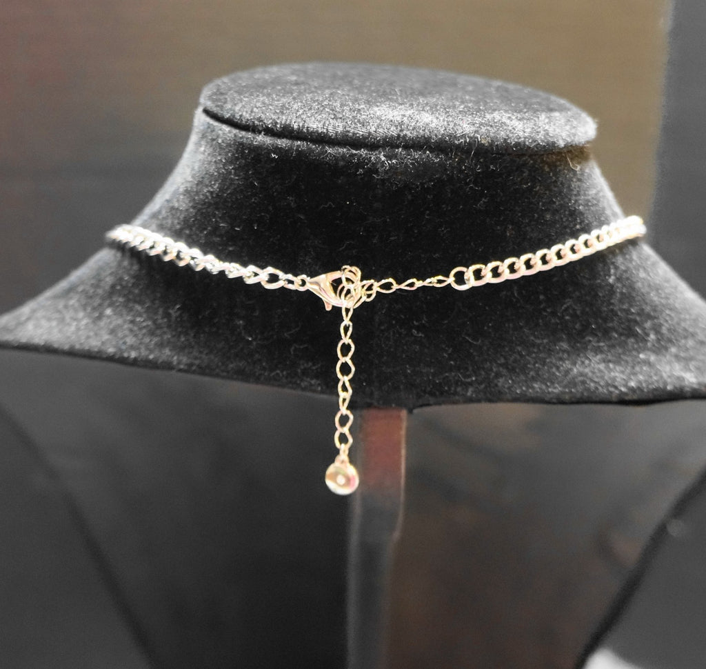 Cato C 1946 Crystal Cage Silvertone Necklace