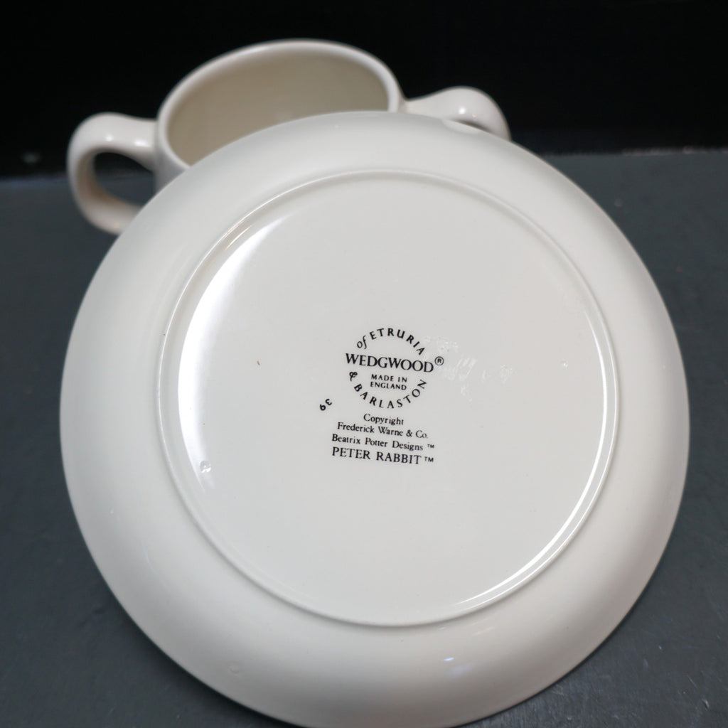 Wedgwood Beatrix Potter Double Handle Cup Compotier Dessert Plate Plate