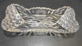 McKee Innovation #410 American Brilliant Period Cut Glass Tray 12" Flowers Cane