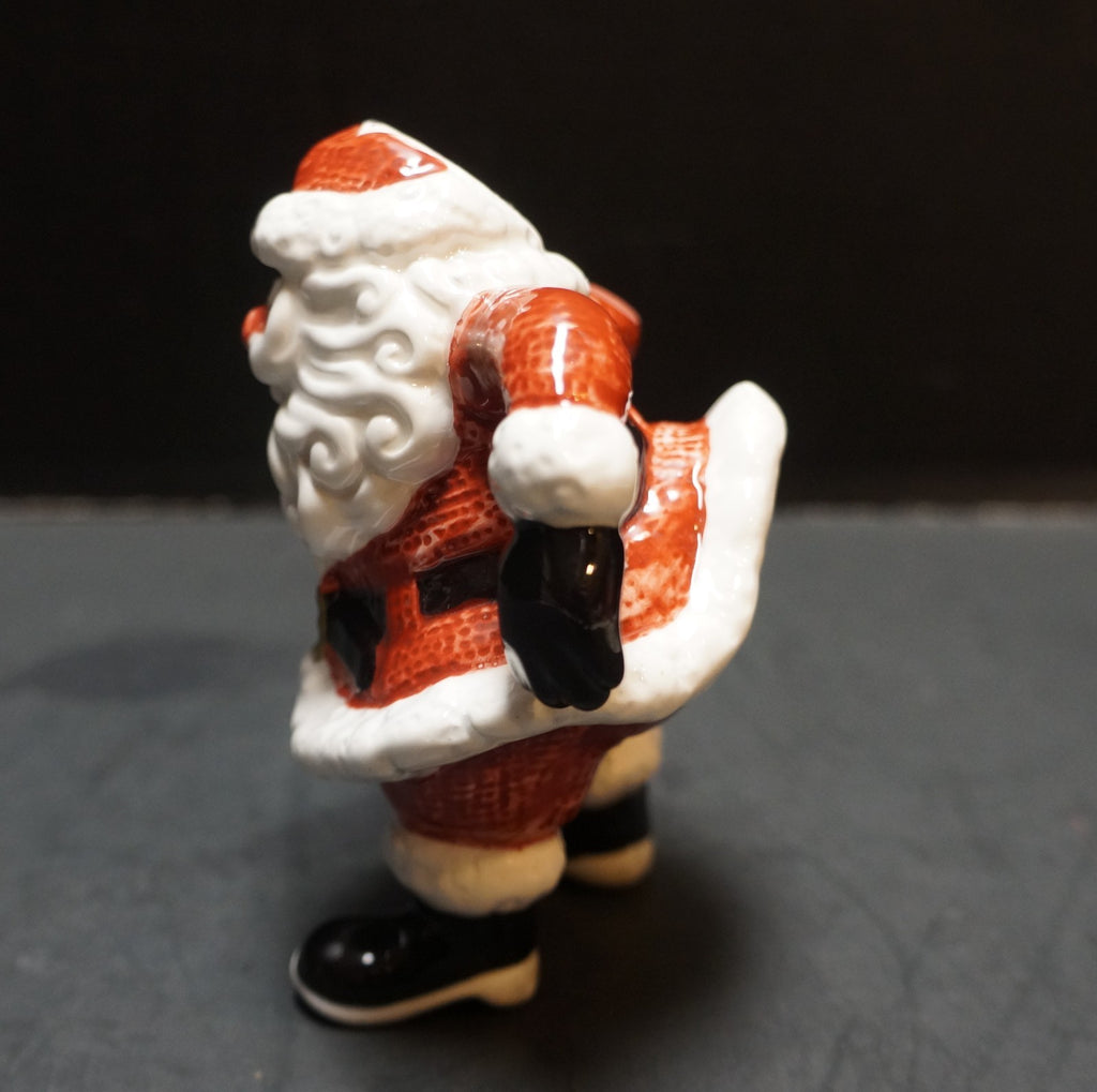 Fitz and Floyd Santa Holding Candy Cane Figurine Fine Porcelain