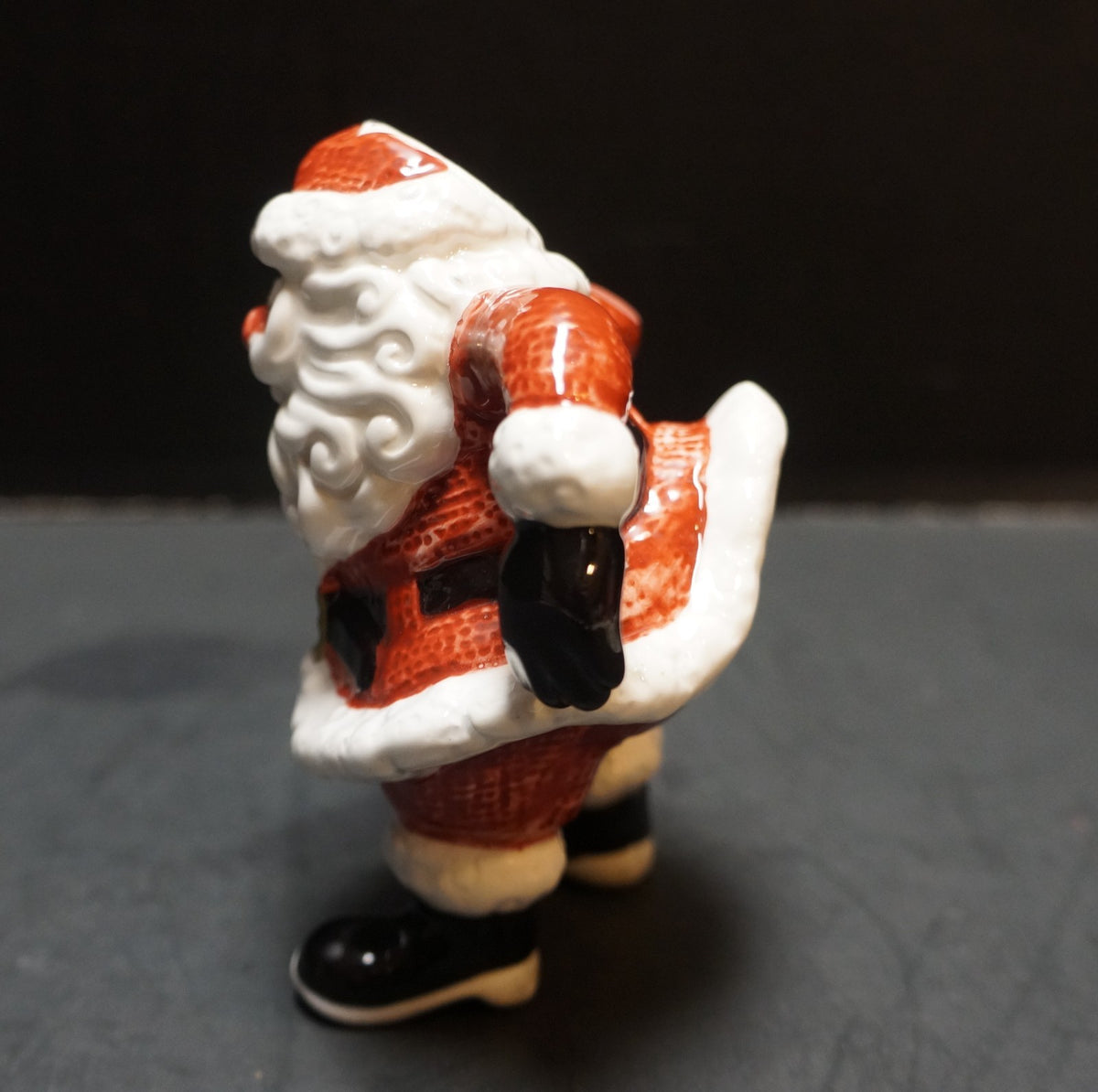 Fitz and Floyd Santa Holding Candy Cane Figurine Fine Porcelain