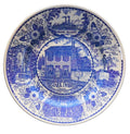 Mark Twain's Home Hannibal Missouri Blue Souvenir Plate Made in Japan