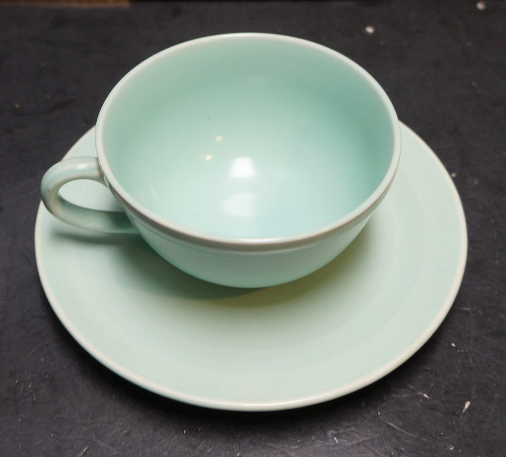 Vernon Kilns Modern California Pistachio Green Cup Saucer