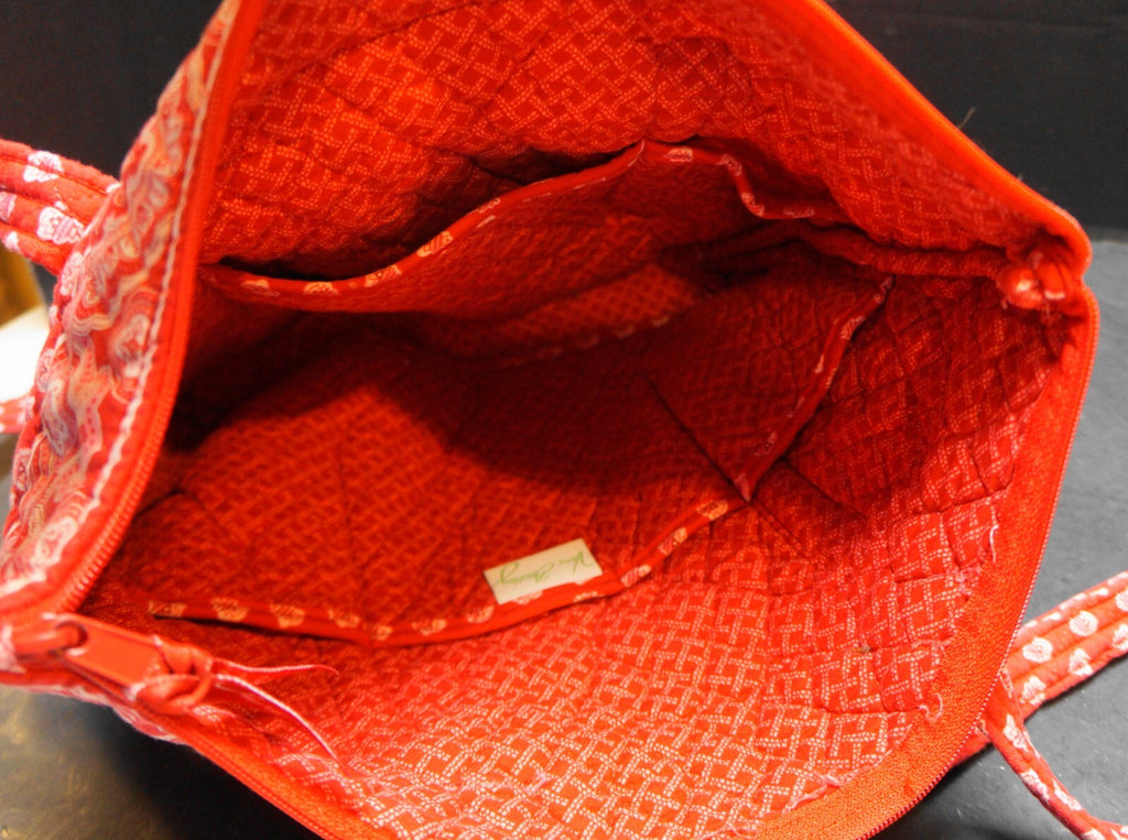 Vera Bradley Nantucket Red Villager Tote Bag Retired 2005
