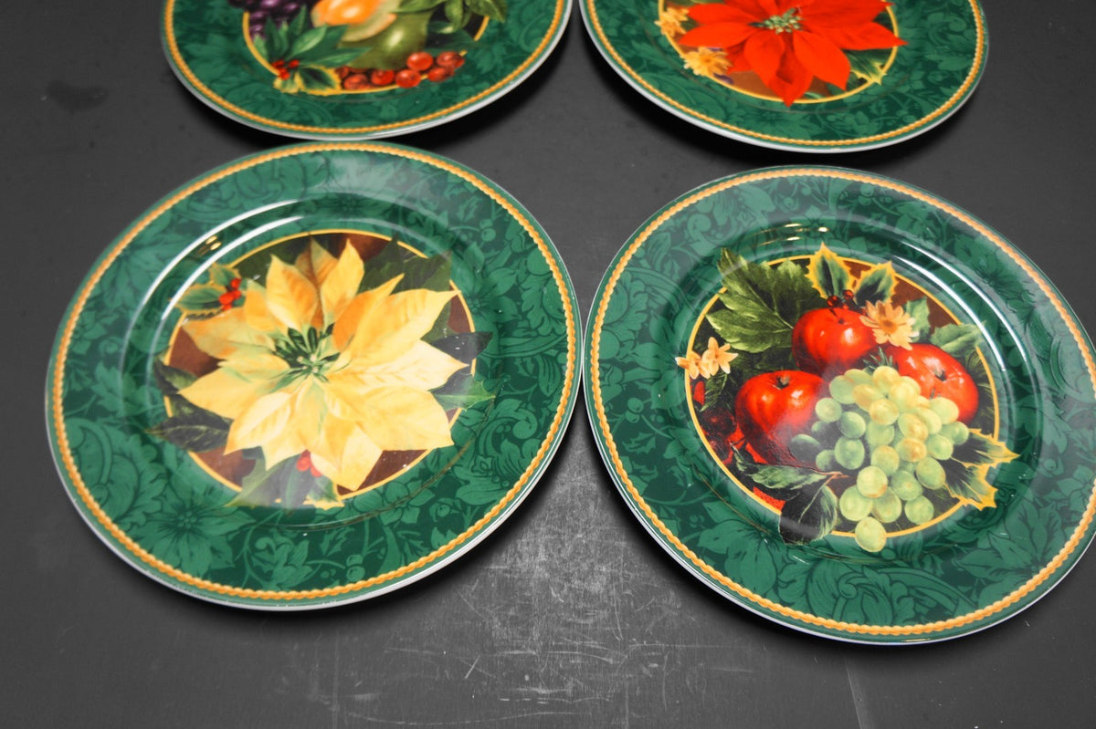 Hallmark Holiday Abundance Sakura Salad Plates Set of 4