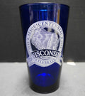 Wisconsin Sesquicentennial 1998 Blue Glass Tumbler Souvenir