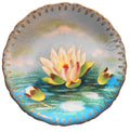 Beyer & Bock Water Lily Hand Painted Artist Signed Stein Porcelain Plate Prussia