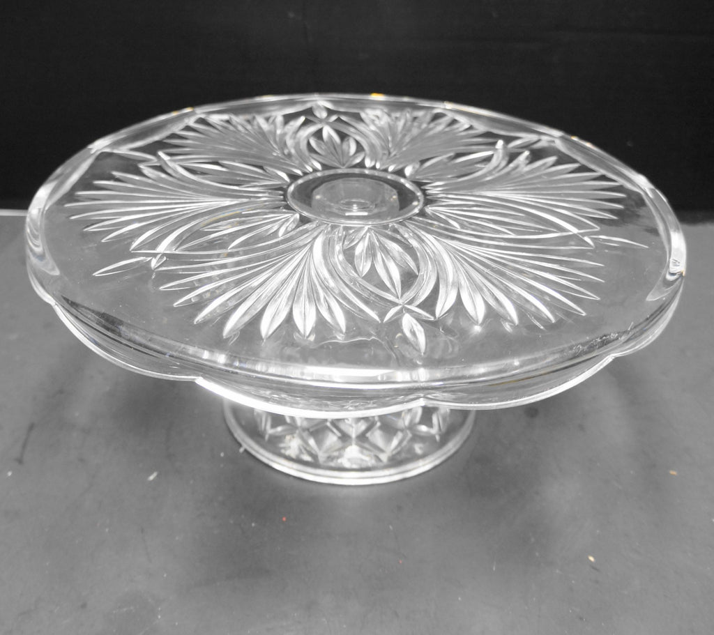Royal Limited Bohemia Czech Lead Crystal Cake Stand 11 1/2 IN
