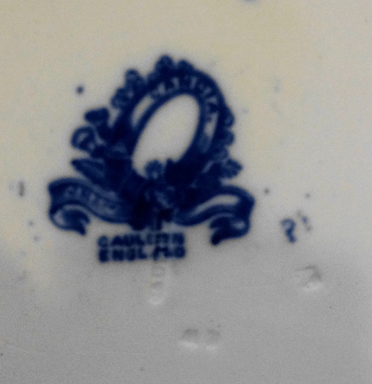 Royal Cauldon Candia Flow Blue Dinner Plate 10 1/4"