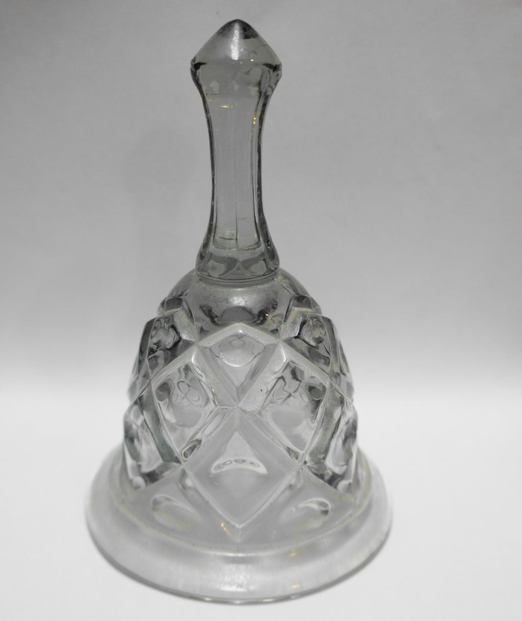 Viking Diamond Thumbprint Light Gray Glass With Sticker