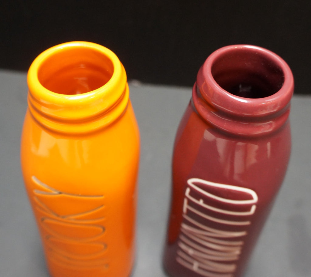 Rae Dunn Spooky Haunted Bottle Shaped Vases Pair Halloween 2022