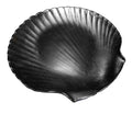 Arcopal Coquillage Black Glass Dinner Plate Clam Shell Set of 3