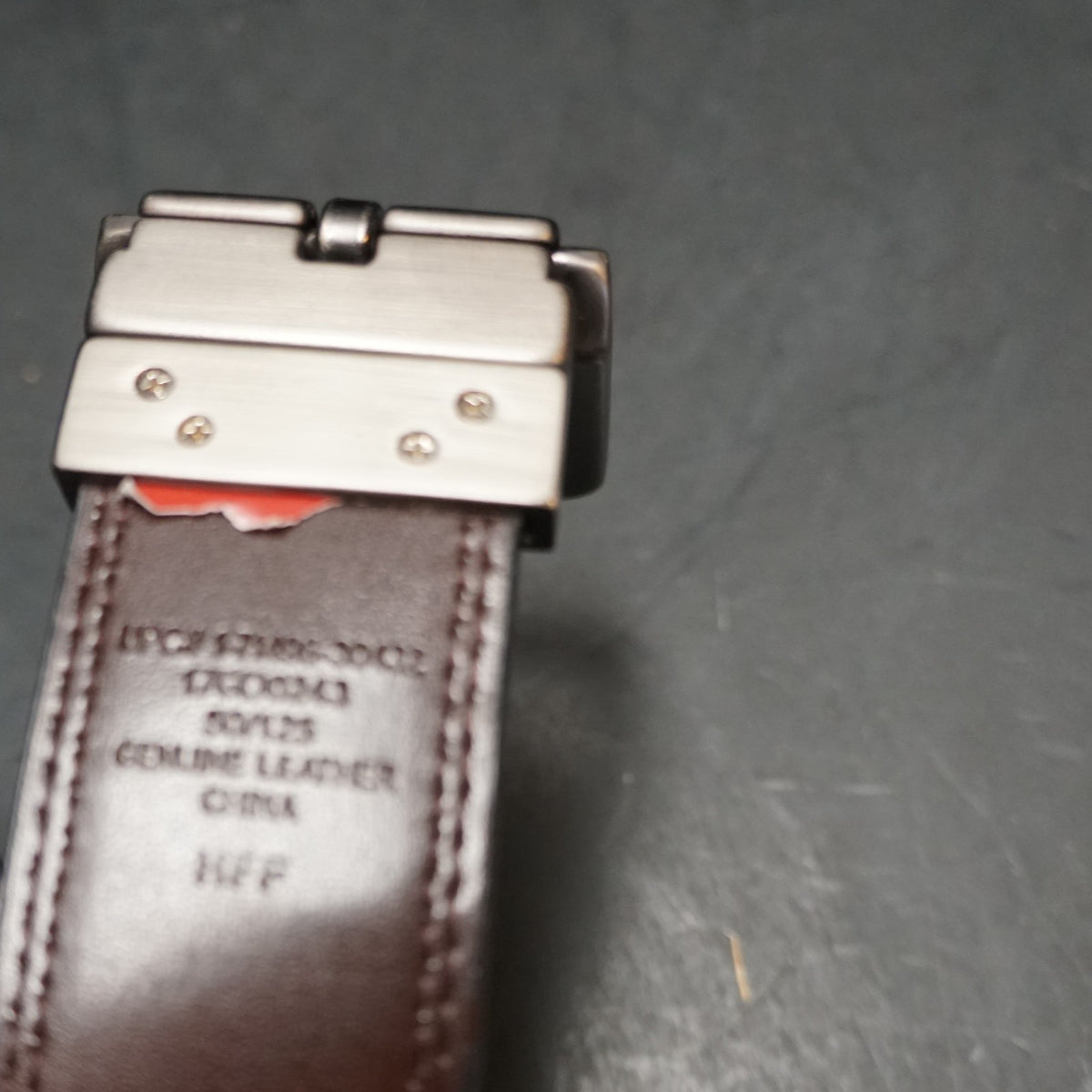 Dickies Men's Black Brown Leather Belt XXL 50