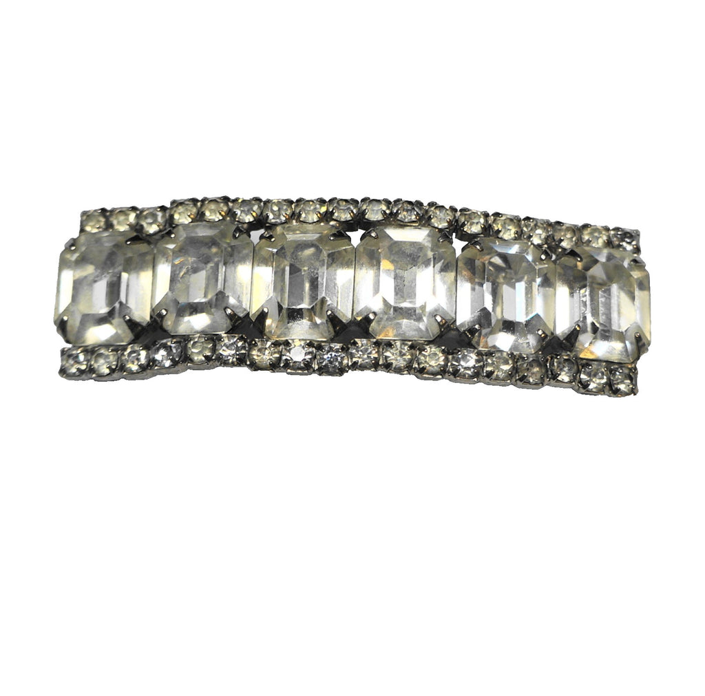 Clear Rhinestone Bar Slide Buckle Pendant