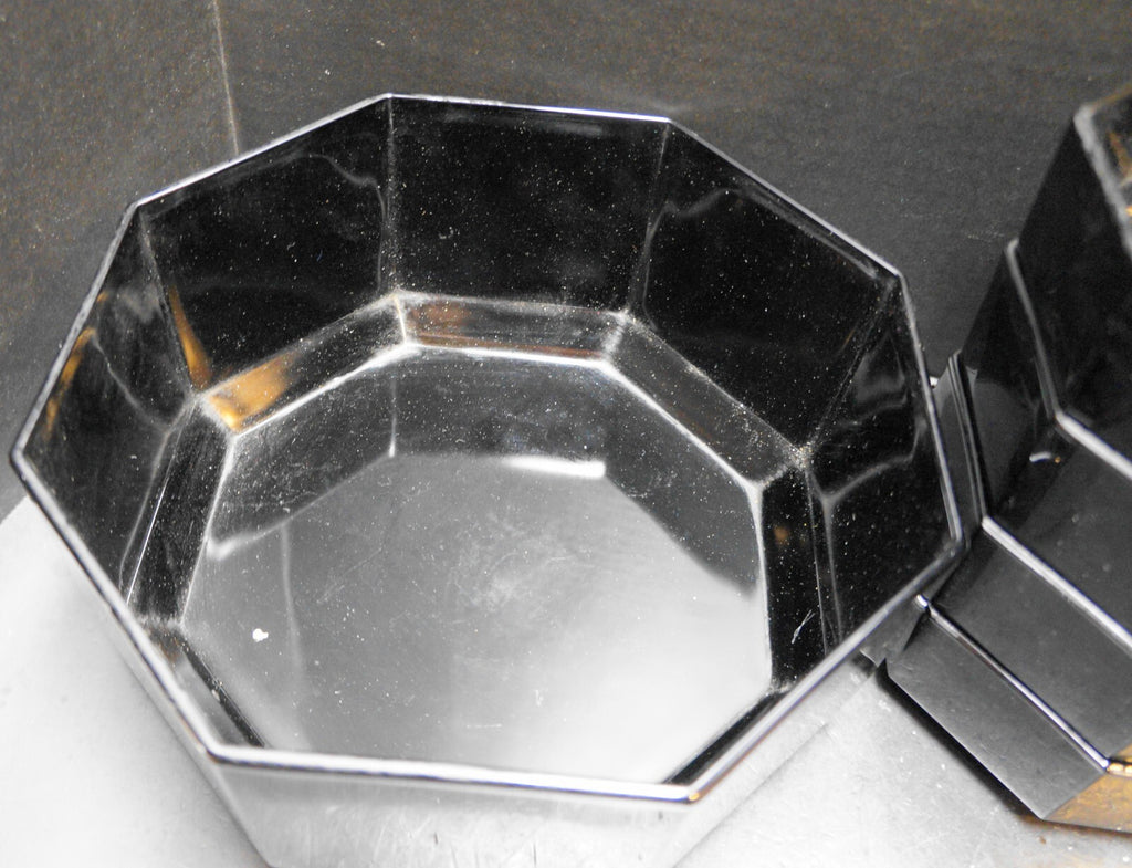 Arcoroc Octime Black Salad Serving Bowl Cereal Bowls 9 Pieces France