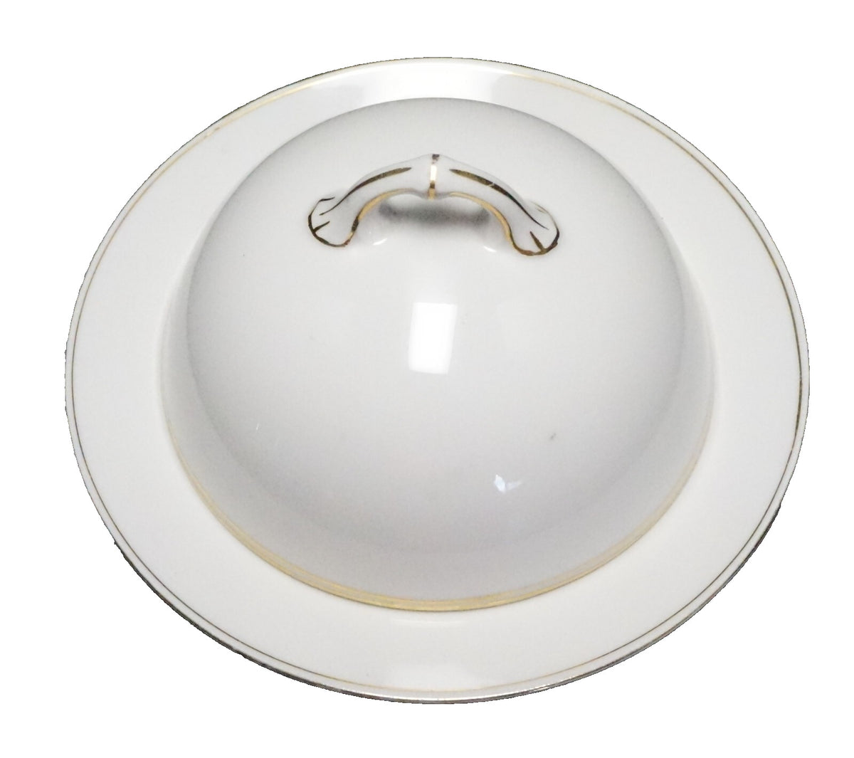 MZ Austria White Domed Cheese Butter Dish