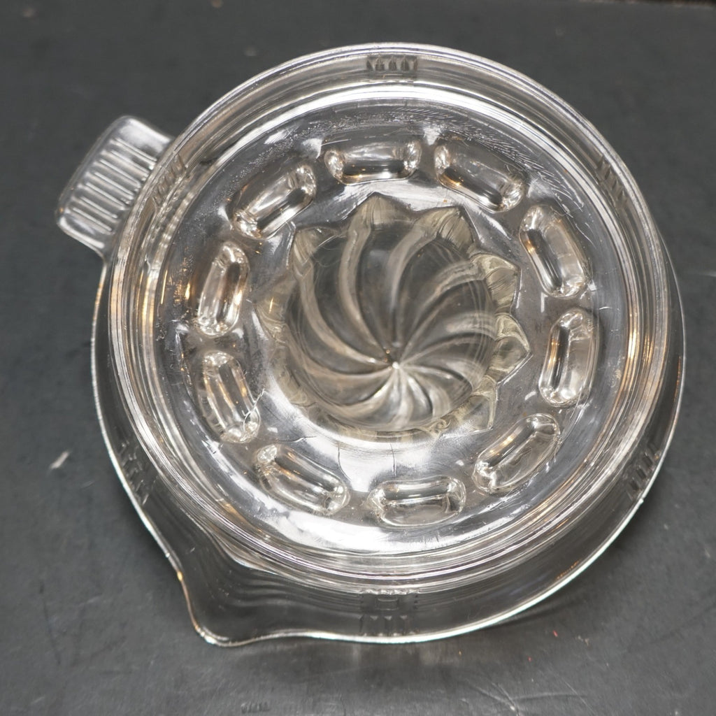 Hazel Atlas Criss Cross Small Juice Reamer Tab Handle Depression Glass