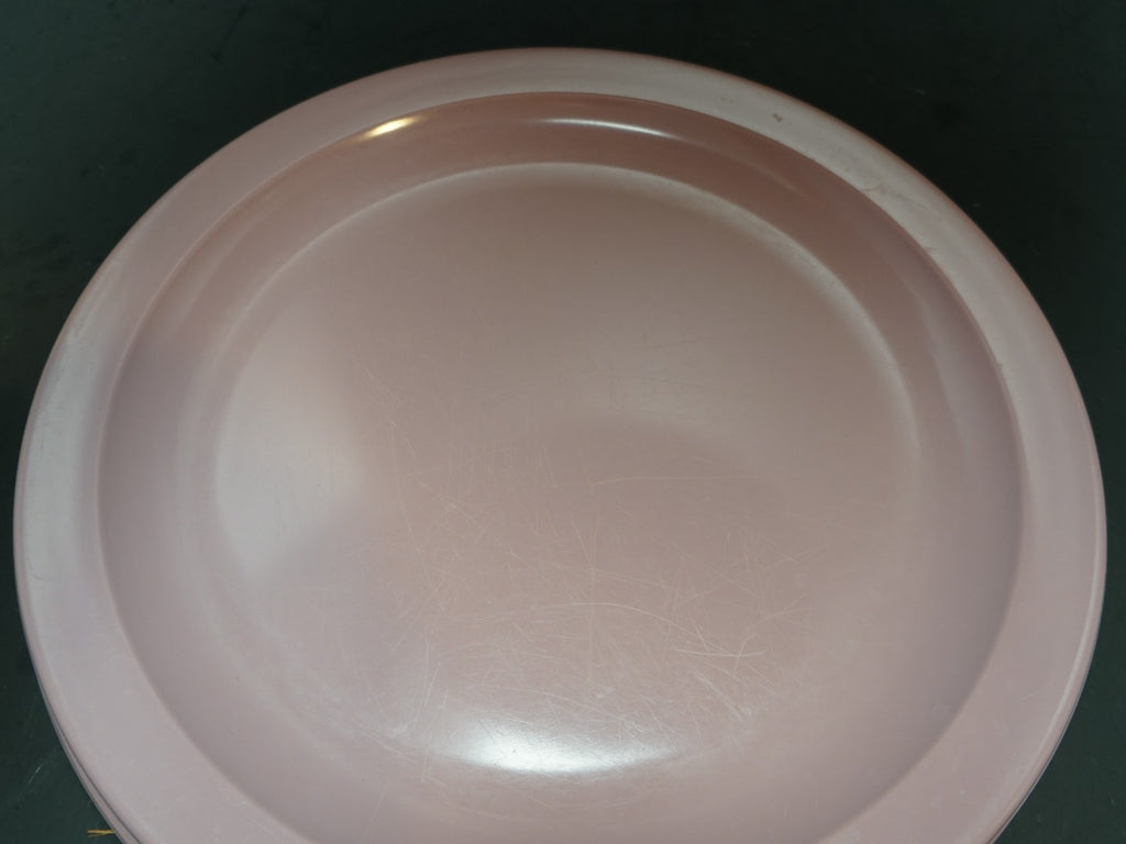 Texas Ware Blue Pink Mauve Dinner Plates Set of 3