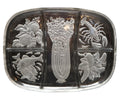 Frosted Cut Intaglio Celery Lobster Fish Pickles Divided Relish Tray 15 x 11