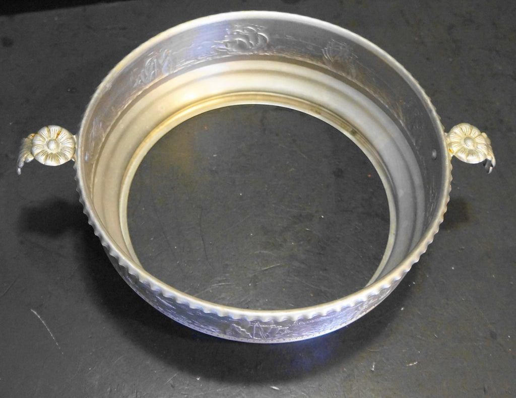 Forman Pressed Aluminum Casserole Holder Tall Ships Oceanic Nautical