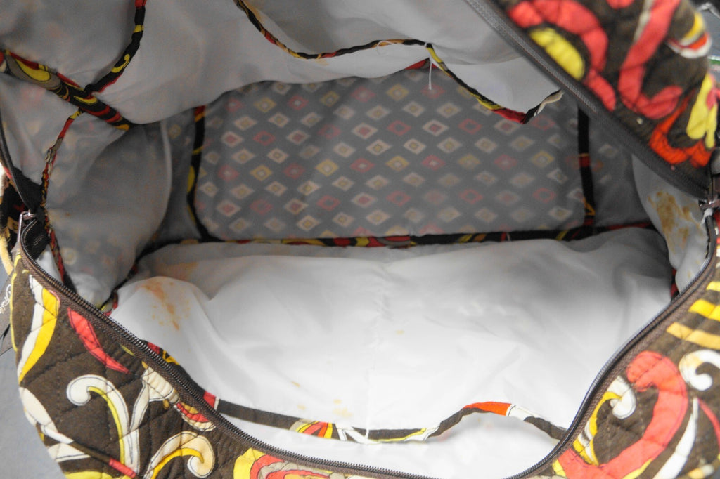 Vera Bradley Puccini Brown Red Floral Baby Diaper Bag