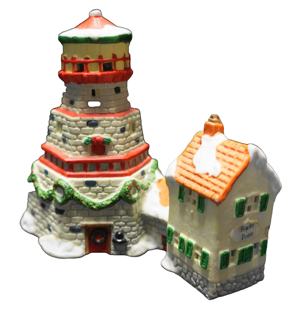 NOMA New England Christmas Village Lighthouse 1996