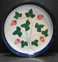 Dansk Berries Strawberries Hand Painted Deep Platter Tray 13"