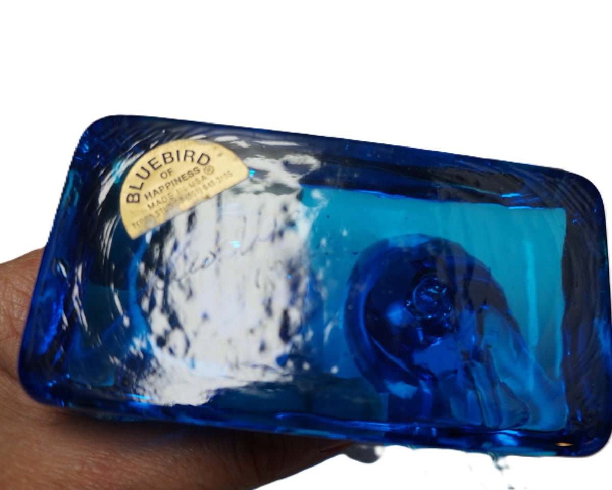 Bluebird of Happiness Double Lovebirds Marriage Wedding Paperweight Terra Studio