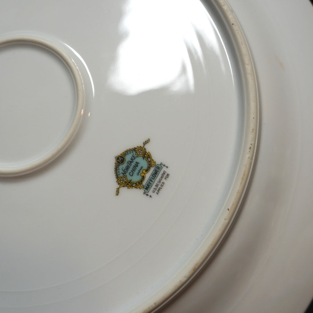 Noritake Mayflower Chop Plate Round Platter 1930s 12 IN