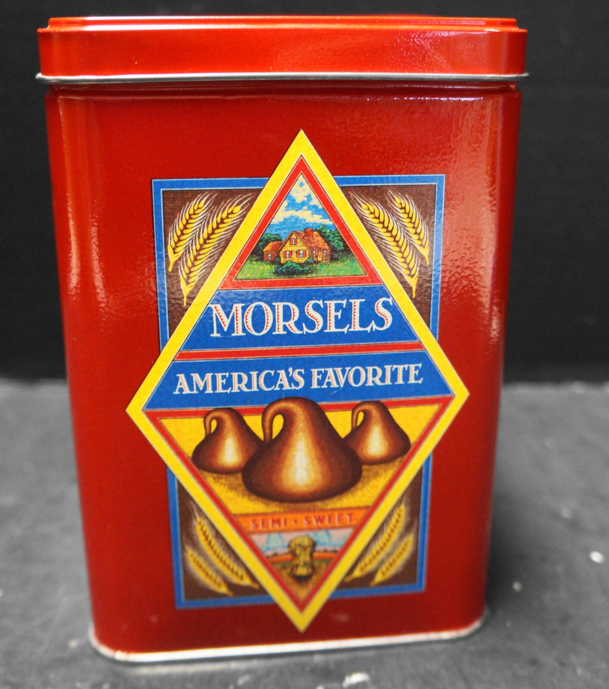 Nestle Toll House Morsels Red Tin Vintage 1980s