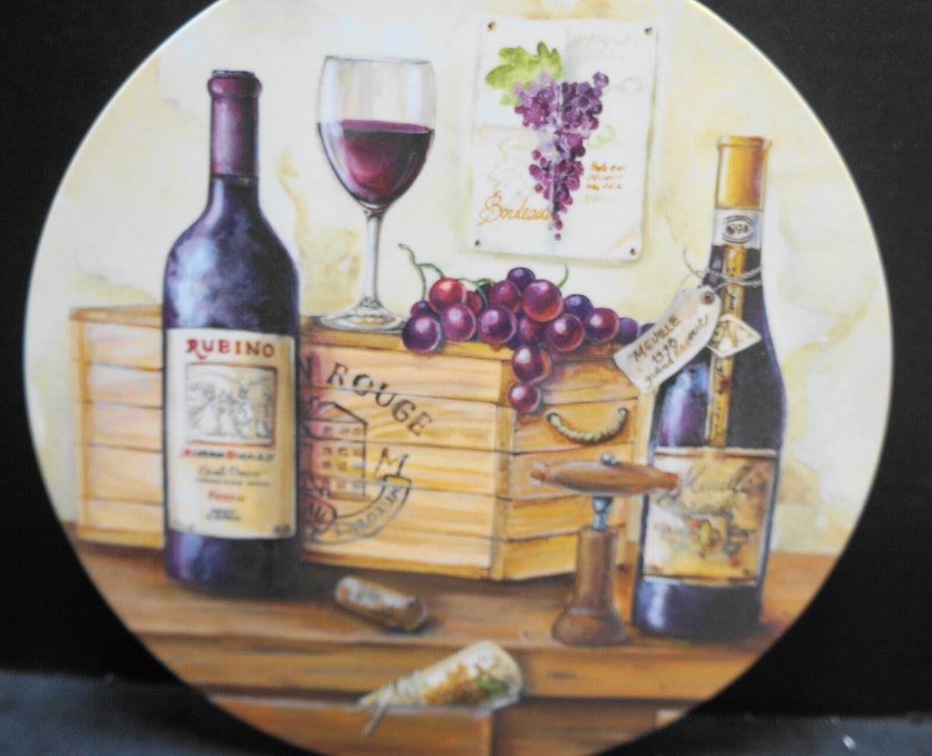 Keller Charles Melamine Tray Cheese Board Wine Grapes Made in Italy