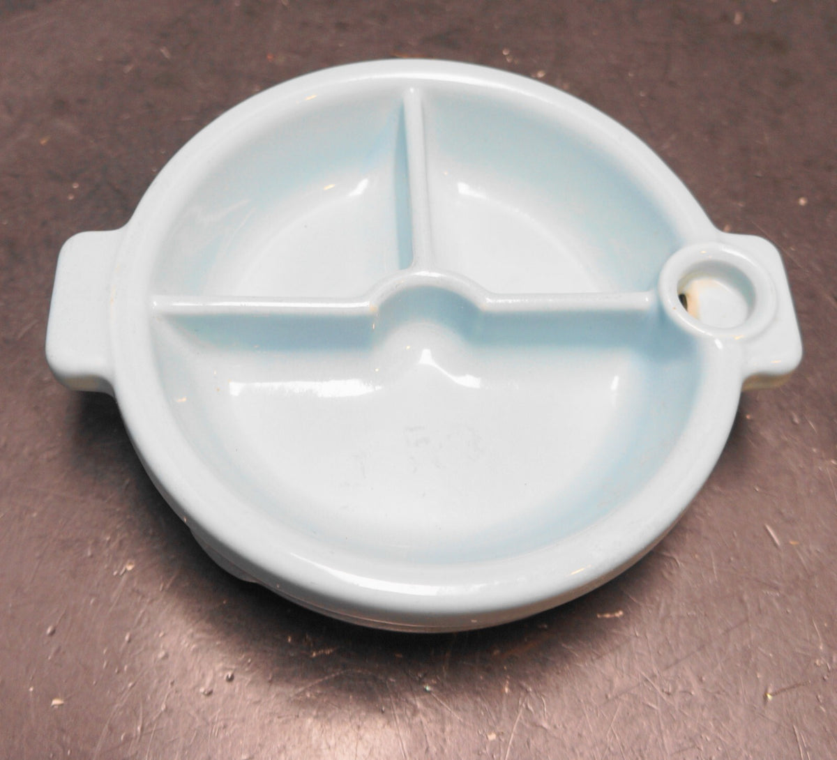 Hankscraft Light Blue Baby Warming Dish 1930s-1940s