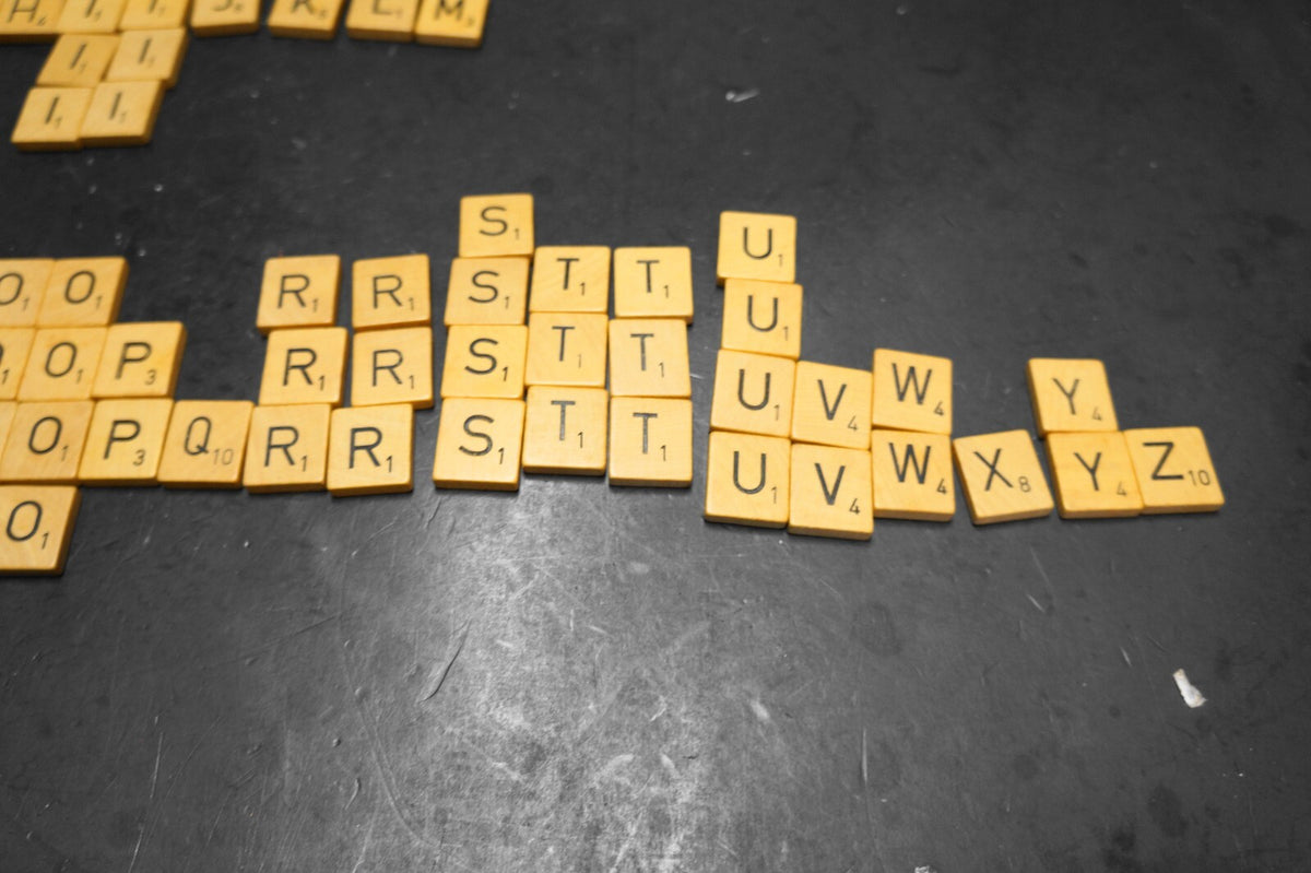 Vintage 1953 Scrabble Set Complete Selchow and Righter