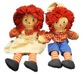 Raggedy Ann and Andy Dolls Pair Vintage Unsigned