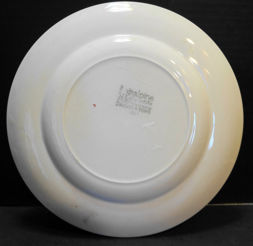Canada Centennial Brown Transferware Hand Tinted Souvenir Plate Wood & Sons