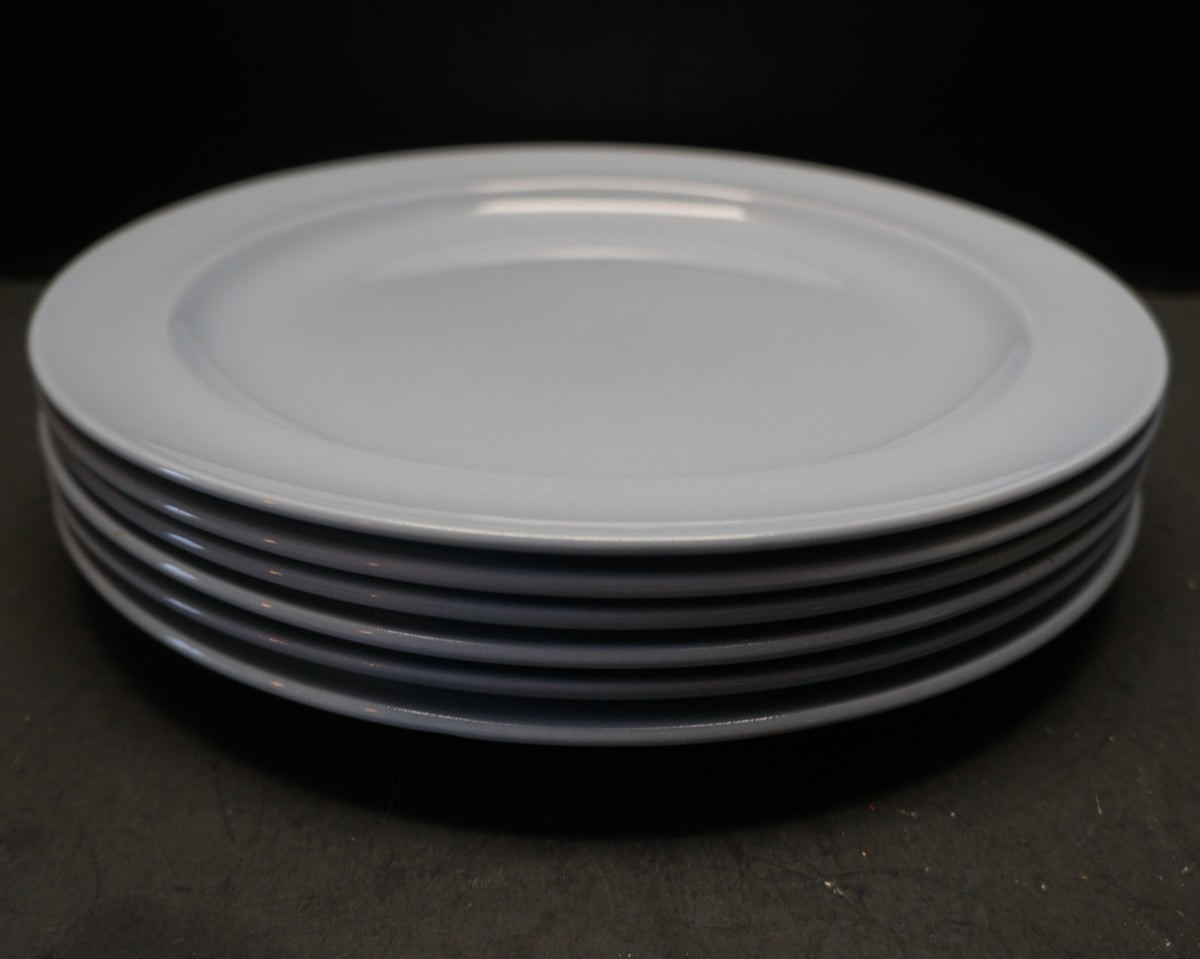 Lavender by Wedgwood Solid Smooth Light Blue Dinner Plates Set of 6