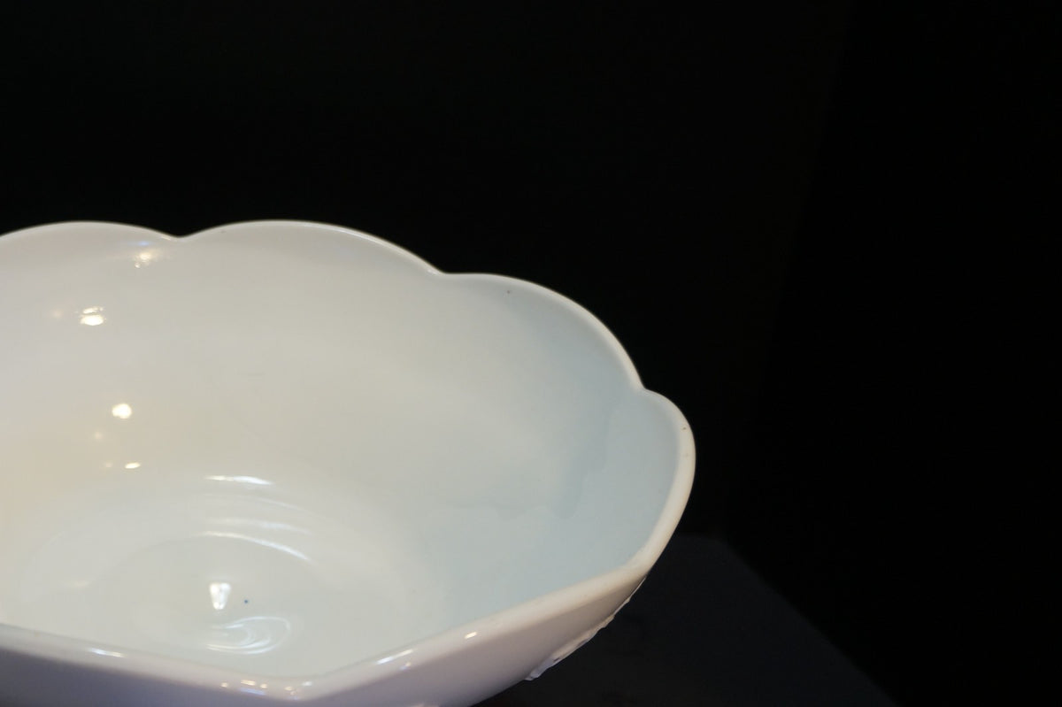 Indiana Glass Harvest Grape Milk Glass Large Compote