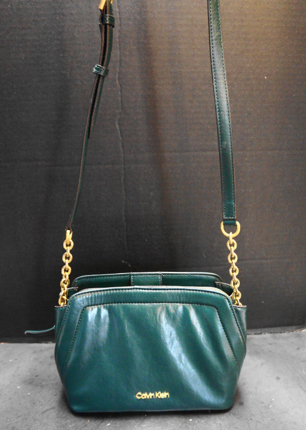 Calvin Klein Dark Hunter Green Crossbody Purse