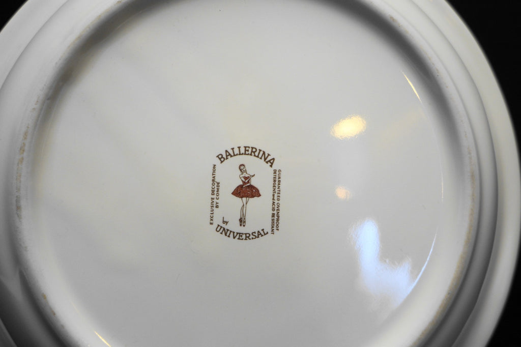 Universal Ballerina Rosette Pie Plate Baker