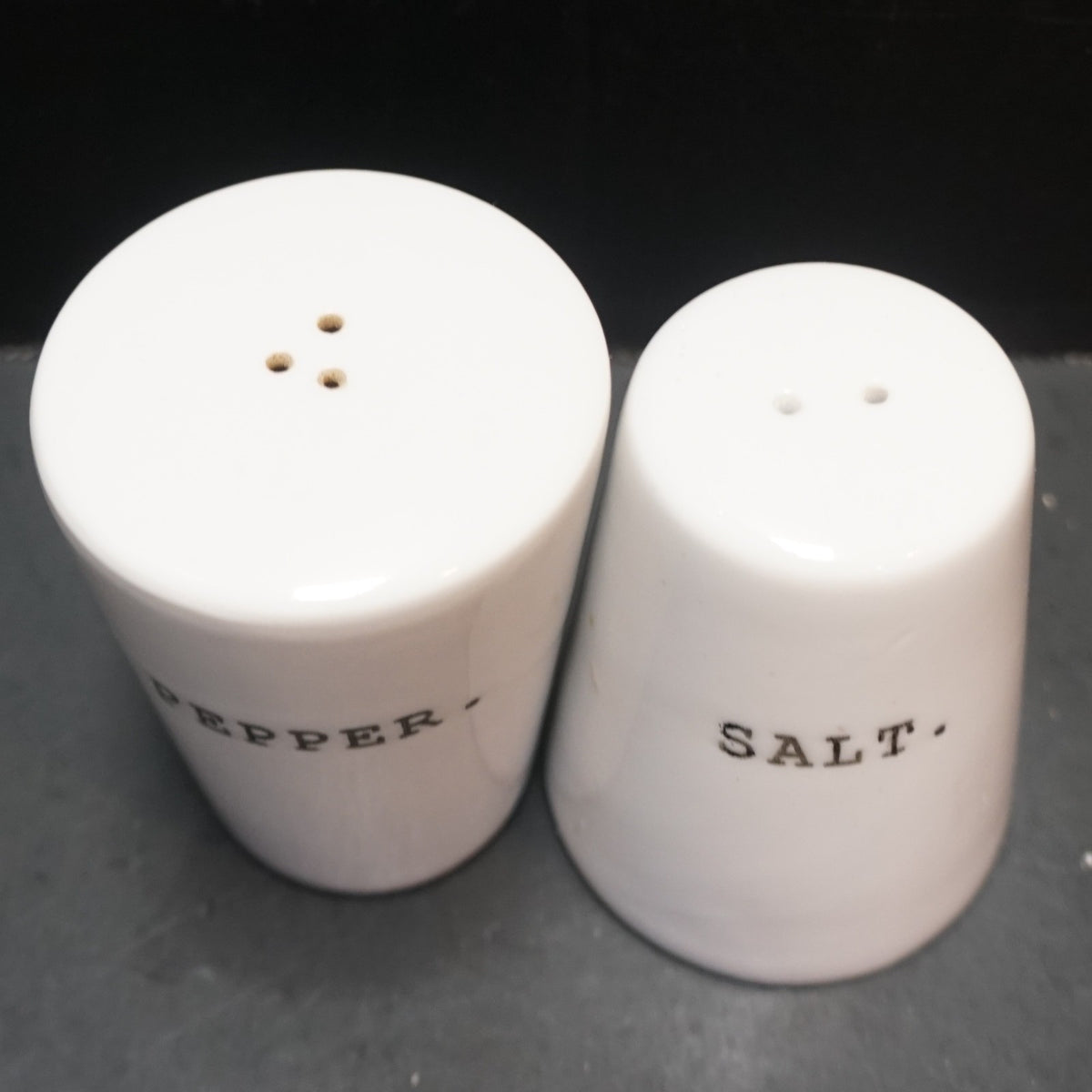The Cellar Whiteware Words Salt Pepper Shakers Pair Macy's Exclusive Retired