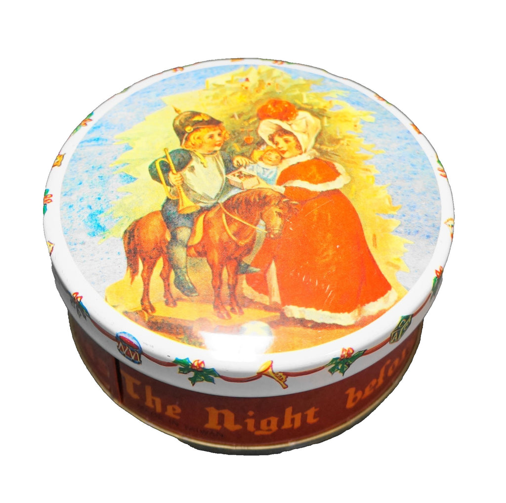 Twas The Night Before Christmas Vintage Tin Round B. Shackman