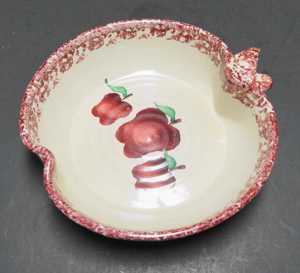 Neher 1995 Apple Torte Baking Dish Spongeware Recipe on Back