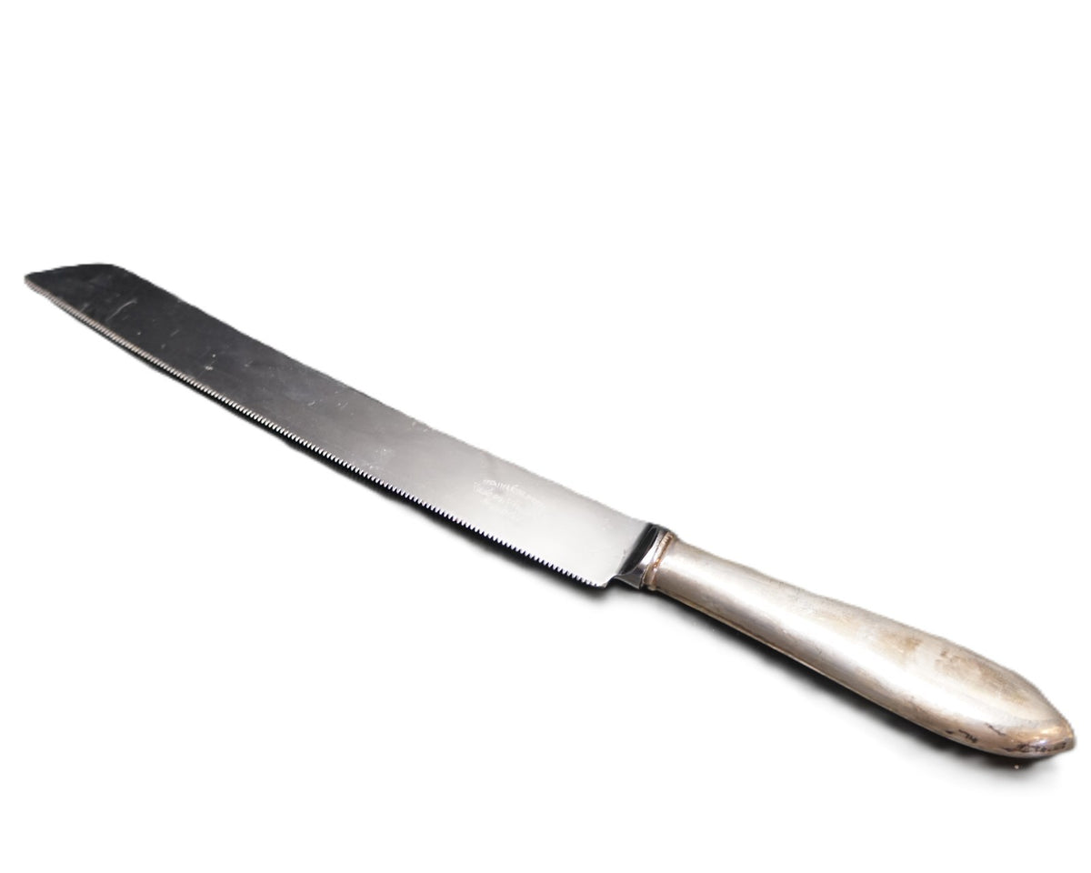 Sheffield England Silverplated Handle Cake Bread Knife