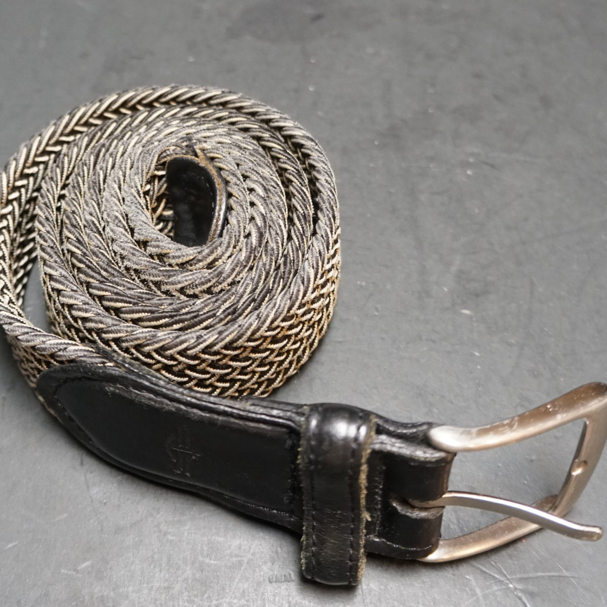 Dockers Stretch Woven Belt Black Cream Size 36