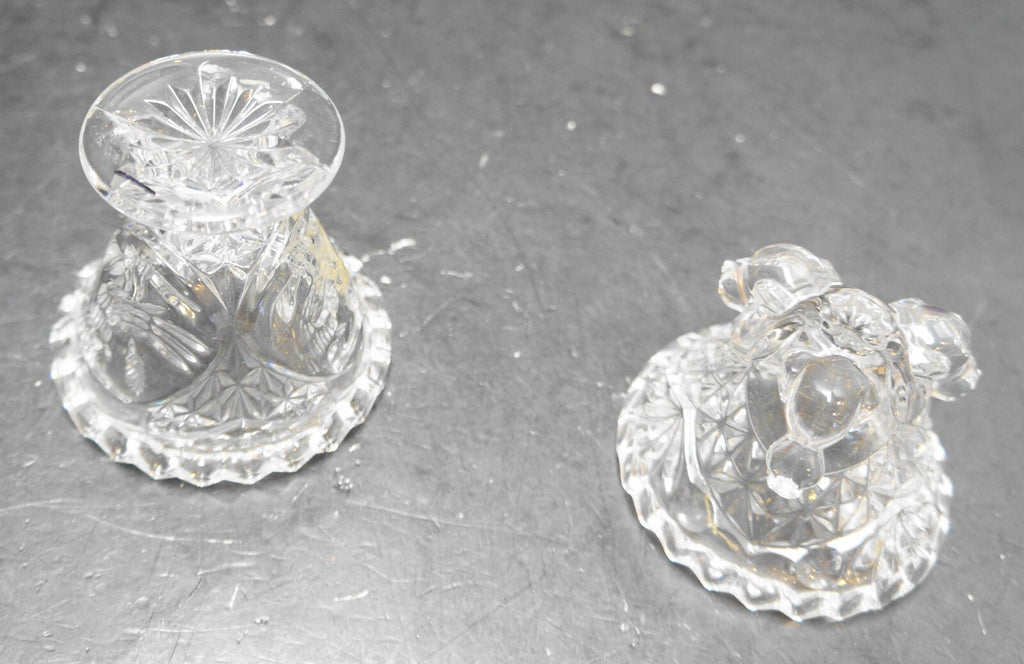 Hofbauer The Byrdes Crystal Tiny Flared Footed Bowl & Candy Box Base