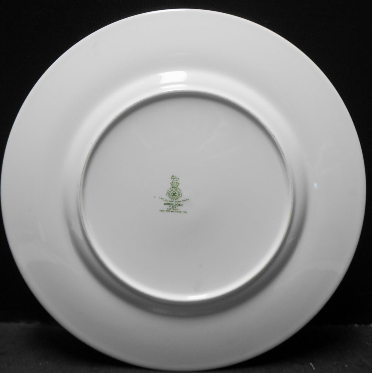 Royal Doulton Angelique Dinner Plate Blue Floral Platinum Trim