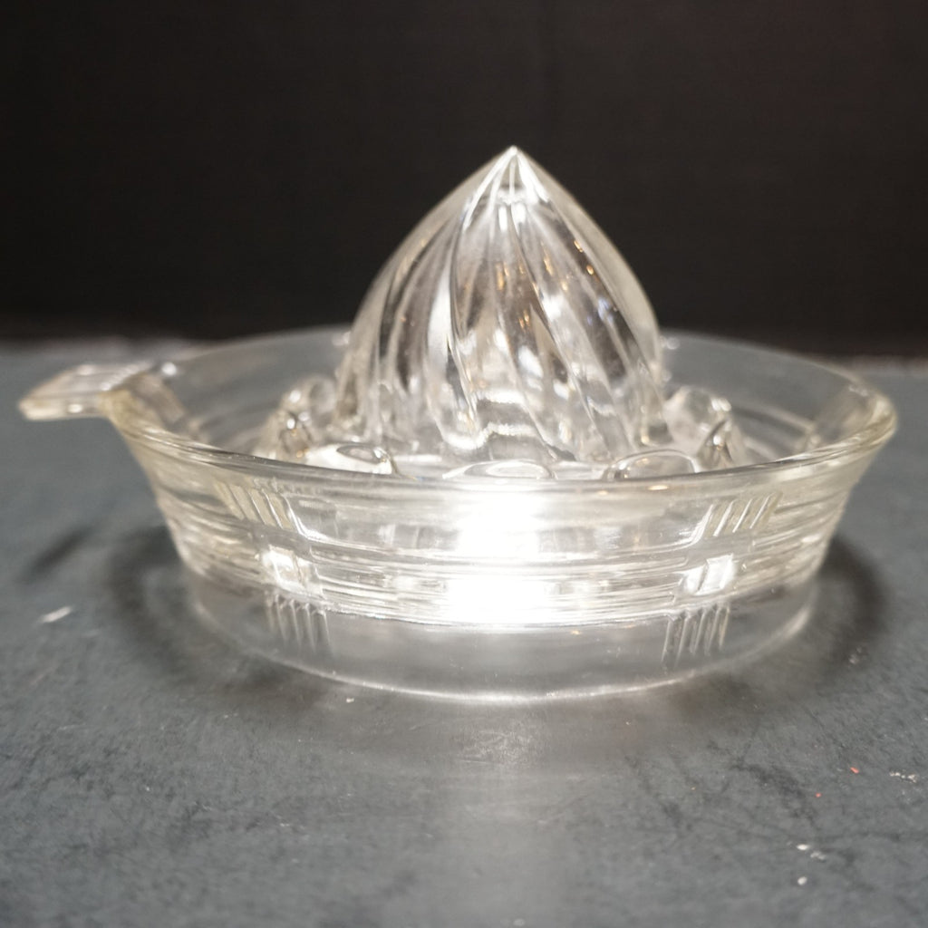 Hazel Atlas Criss Cross Small Juice Reamer Tab Handle Depression Glass