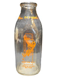 Adams Dairy Company Oneida NY Quart Milk Bottle