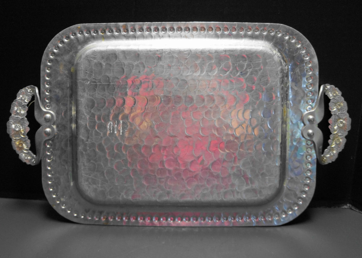 Continental Silverlook Brilliantone Wild Rose Rectangle Tray